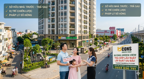 Mua căn hộ Bcons Dĩ An Bình Dương trả góp