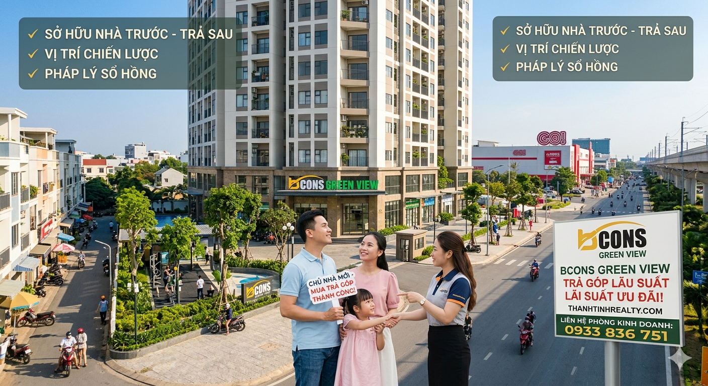 Mua căn hộ Bcons Dĩ An Bình Dương trả góp Mua căn hộ Bcons Dĩ An Bình Dương trả góp